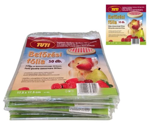 Befőzési fólia /TUTI/   50 db-os