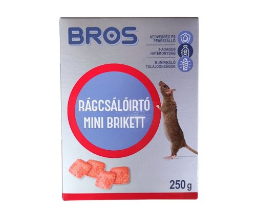 Rágcsálóirtó mini brikett  /Bros/  0,25